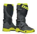 THOR Radial Motorcycle Boots Gray/Fluorescent Yellow, US 7 / EU 40.5, Part Number 3410-2745