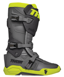THOR Radial Motorcycle Boots Gray/Fluorescent Yellow, US 7 / EU 40.5, Part Number 3410-2745