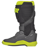 THOR Radial Motorcycle Boots Gray/Fluorescent Yellow, US 7 / EU 40.5, Part Number 3410-2745