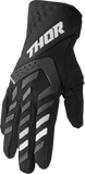 THOR Women's Spectrum Gloves Black/White Medium, Part Number 3331-0231