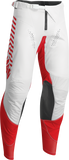 THOR Hallman Differ Slice Motocross Pants White/Red, US 28, Part Number 2901-10304