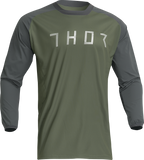 THOR Terrain Jersey Army/Charcoal XL, Part Number 2910-7169