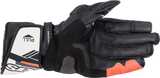 Alpinestars SP-8 V3 Motorcycle Gloves, Black/White/Fluo Red, 2XL, Part Number 3558321-1231-2X