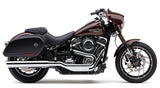 COBRA 6520 909 Twins 4-Inch Chrome Slip-On Mufflers for Harley-Davidson FLSB Softail Sport Glide