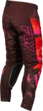 Fly Racing Kinetic Blur Pants Red/Maroon, Size 30 – Part Number 380-43230