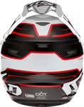 6D HELMETS ATR-2 Helmet - Phase - White/Red - Large 12-2837