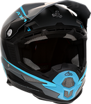 6D HELMETS ATR-1 Helmet - Stealth - Cyan - Small 10-4625