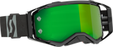 SCOTT Prospect Black and Gray Snow Goggle with Green Chrome Works Lens, Model 2728211001279