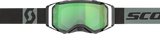 SCOTT Prospect Black and Gray Snow Goggle with Green Chrome Works Lens, Model 2728211001279