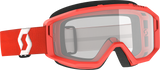 SCOTT Primal Red Goggle with Clear TruView Single WORKS Lens, Part Number 2785980004043