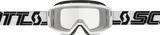SCOTT Primal Goggle White/Black with Clear Works Lens, Part Number 2785981035043