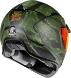 ICON Domain Tiger's Blood Green 2XL Motorcycle Helmet, Part Number 0101-14928