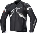 ALPINESTARS GP Plus R v3 Rideknit Leather Jacket - Black/White - US 42 / EU 52 31003211252