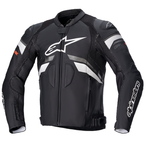 ALPINESTARS GP Plus R v3 Rideknit Leather Jacket - Black/White - US 40 / EU 50 31003211250