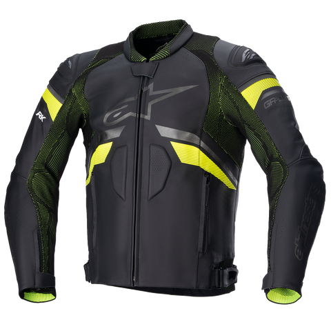 ALPINESTARS GP Plus R v3 Rideknit Leather Jacket - Black/Yellow Fluo - US 54 / EU 64 310032115564