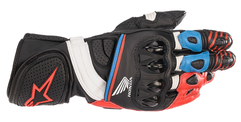 ALPINESTARS Honda GP Plus R v2 Gloves - Black/Bright Red/Blue - 3XL 3556321-1317-3X