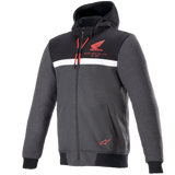 ALPINESTARS Honda Chrome Street Hoodie - Black/Gray/Red - XL 4201323-1908-XL