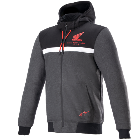 ALPINESTARS Honda Chrome Street Hoodie - Black/Gray/Red - XL 4201323-1908-XL