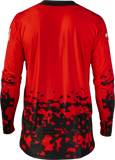 FLY RACING 2X Lite Flake Jersey Red/Grey/Black 380-7222X