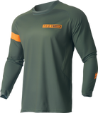 THOR Range Jersey Army Green and Orange, Small, Part Number 2910-7482