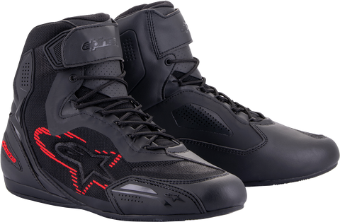 ALPINESTARS Faster-3 Rideknit? Shoes - Black/Gray/Red - US 12.5 25103191993-125