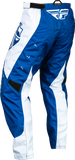 Fly Racing F 16 Pants True Blue/White Size 28 - Durable MX Riding Pants with Comfort Features