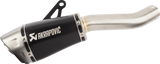 AKRAPOVIC Slip-on Series Muffler - Titanium - Black S-K10SO29-ASZTBL