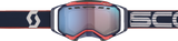 SCOTT Prospect Snow Cross Goggles, Blue/Red, Dual-Pane Enhancer Blue Chrome Lens, Medium to Large, Part Number 2728466667347