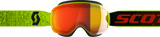 SCOTT LCG EVO Snow Cross Goggle with Yellow Enhancer Red Chrome Lens, Part Number 272845-0005312