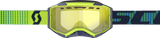 SCOTT Fury Snow Cross Goggles, Blue/Yellow Frame with Yellow Lens, Medium to Large Fit, Part Number 278605-1054029
