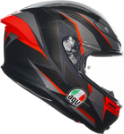 AGV K6 S Helmet - Slashcut - Black/Gray/Red - 2XL 21183950020142X