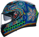 AGV K3 Rossi Winter Test 2018 Motorcycle Helmet, Large – Part 2118381004001L