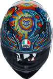 AGV K3 Rossi Winter Test 2018 Motorcycle Helmet, Large – Part 2118381004001L