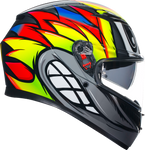 AGV K3 Helmet - Birdy 2.0 - Gray/Yellow/Red - XL 2118381004012XL