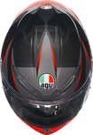 AGV K6 S Helmet - Slashcut - Black/Gray/Red - 2XL 21183950020142X