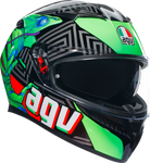 AGV K3 Helmet - Kamaleon - Black/Red/Green - 2XL 21183810040132X