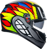 AGV K3 Helmet - Birdy 2.0 - Gray/Yellow/Red - 2XL 21183810040122X
