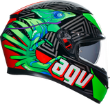 AGV K3 Kamaleon Motorcycle Helmet Black/Red/Green Medium 2118381004013M