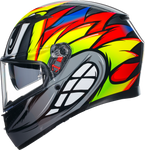 AGV K3 Helmet - Birdy 2.0 - Gray/Yellow/Red - XL 2118381004012XL