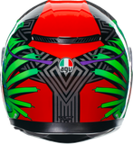 AGV K3 Kamaleon Motorcycle Helmet Black/Red/Green Medium 2118381004013M