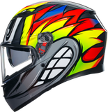 AGV K3 Helmet - Birdy 2.0 - Gray/Yellow/Red - 2XL 21183810040122X