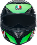 AGV K3 Helmet - Kamaleon - Black/Red/Green - 2XL 21183810040132X