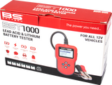 BS BATTERY BST 1000 Battery Tester – 12V Lead Acid and Lithium Vehicle & Motorcycle Battery Diagnostics