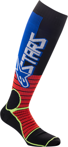 ALPINESTARS MX Pro Socks - Red/Yellow/Blue - Medium 4701520-3057-M