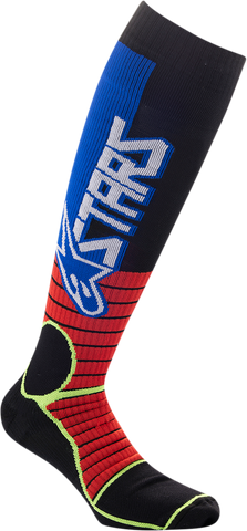 ALPINESTARS MX Pro Socks - Red/Yellow/Blue - Large 4701520-3057-L