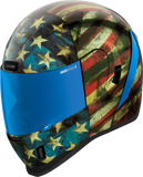 ICON Airform Old Glory Motorcycle Helmet, XS, Part 0101-14782