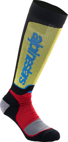 ALPINESTARS MX Plus Socks - Black/Red/Yellow/Blue - Medium 4702324-1212-M