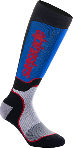ALPINESTARS Youth MX Plus Socks - Black/White/Blue/Red - Medium/Large 4742324-1226-ML