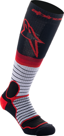 ALPINESTARS MX Pro Socks - Black/Red/Gray - Large 4701524-1215-L