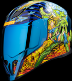 ICON Airflite Bugoid Blitz Helmet Blue 2XL, Part Number 0101-15551